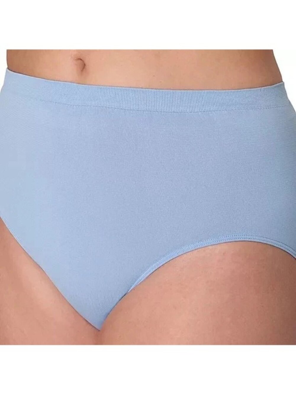 Bali Women Comfort Revolution Brief Panties 2-PK Soft Light Blue Purple Size 8/9